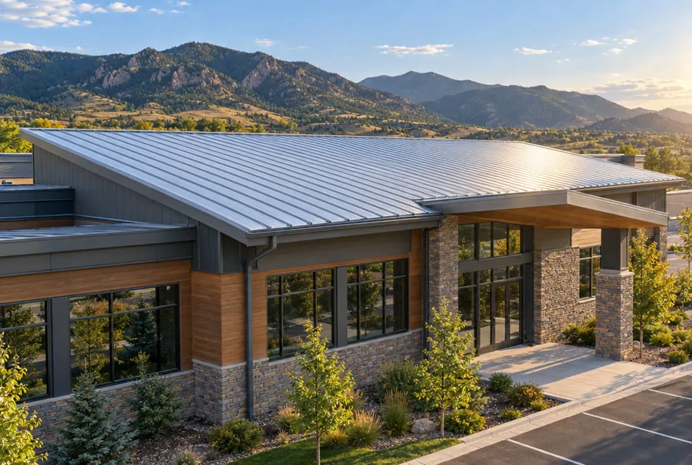 Commercial metal roof