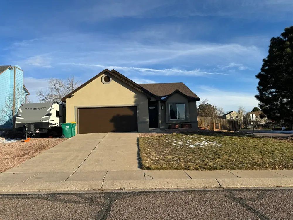 After: Full exterior remodel in Briargate, Colorado Springs, Colorado, Owens Corning Duration, Teak
