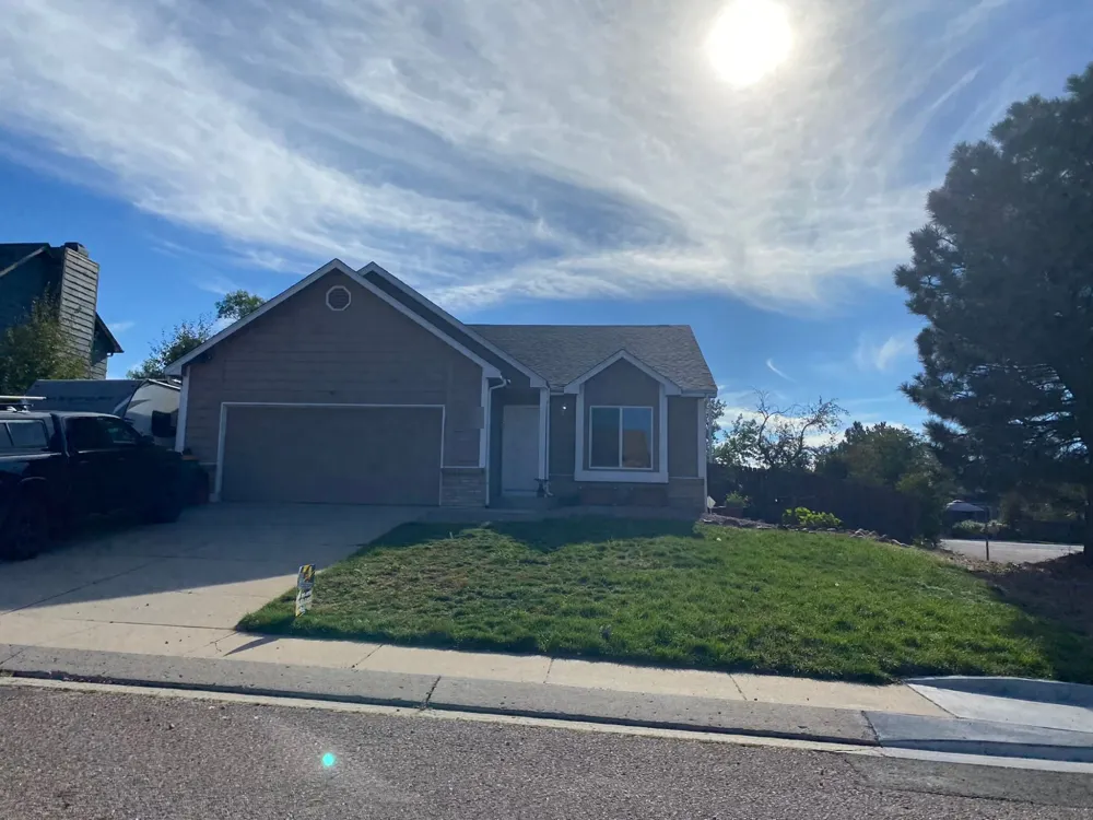 Before: Full exterior remodel in Briargate, Colorado Springs, Colorado, Owens Corning Duration, Teak