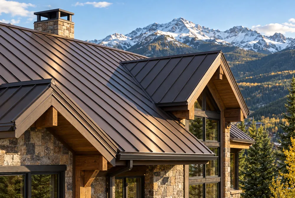 Standing seam metal roof